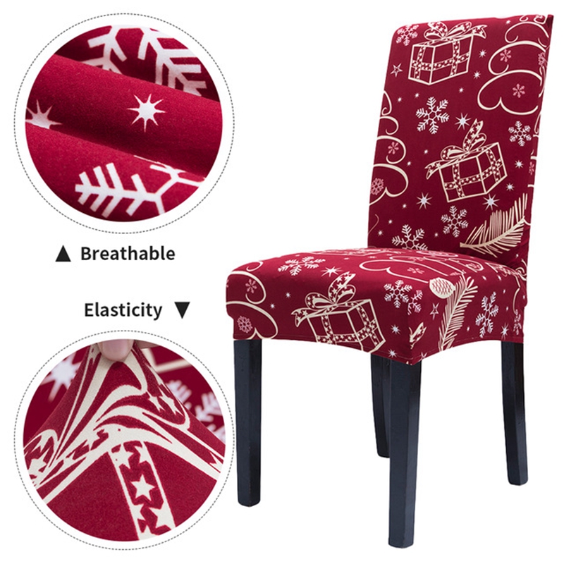 Printed Elastic Dining Chair Cover,Stretch Removable Dining Chair Cover